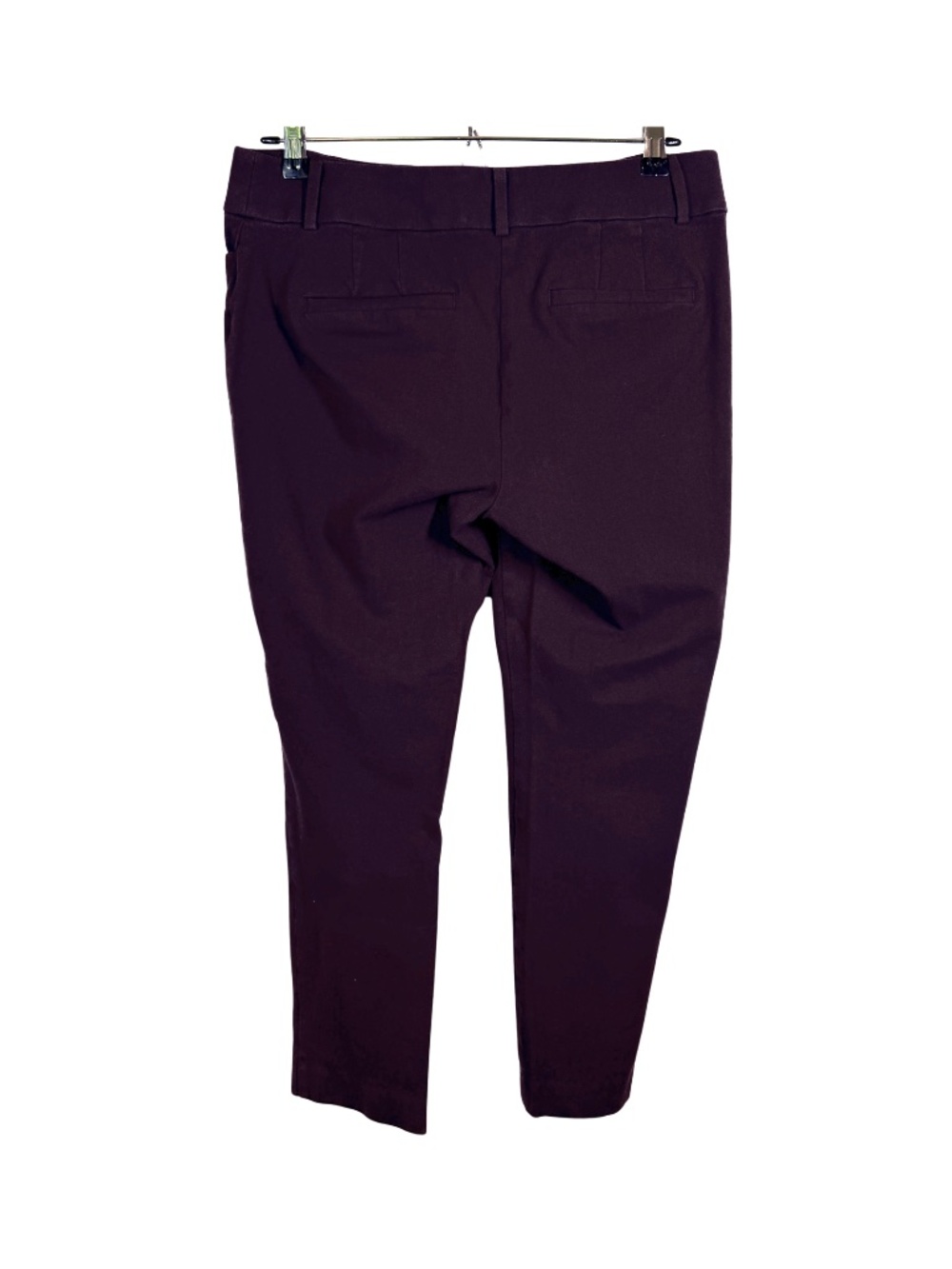 LOFT Deep Plum Curvy Skinny Pants - Size 6 - Picture 3 of 4